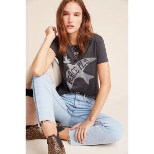 Anthropologie Junk Food Peace Please Graphic Tee Online Exclusive  Grey Size XS